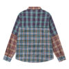 Women's American Retro Color-Block Plaid Paneled Long-Sleeve Shirt - Loose Top for Spring & Autumn