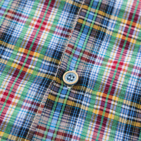 Women's American Retro Color-Block Plaid Paneled Long-Sleeve Shirt - Loose Top for Spring & Autumn