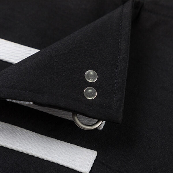 Women's American Streetwear Brand 3-Stripe Asymmetrical Placket Metal-Button Loose Jacket - Ins Trendy Outerwear