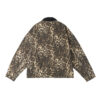 American Streetwear Reversible-Zip Leopard Print Distressed Collared Jacket, INS Trendy Outerwear